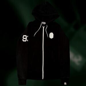 vintage 2012 bape ape patch zip up hoodie 93 bathing ape